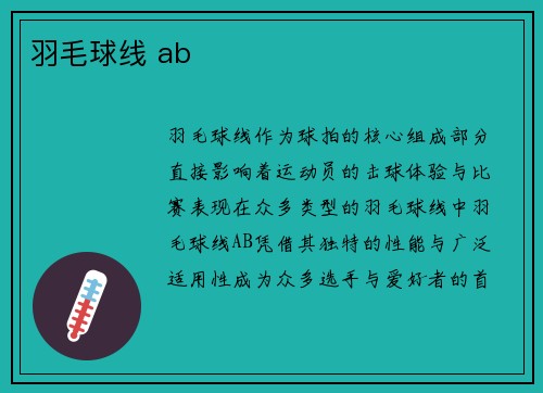 羽毛球线 ab